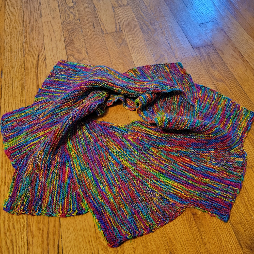 Multicolor Knit Scarf